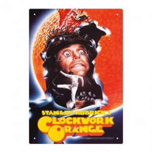 Clockwork orange tin sign face